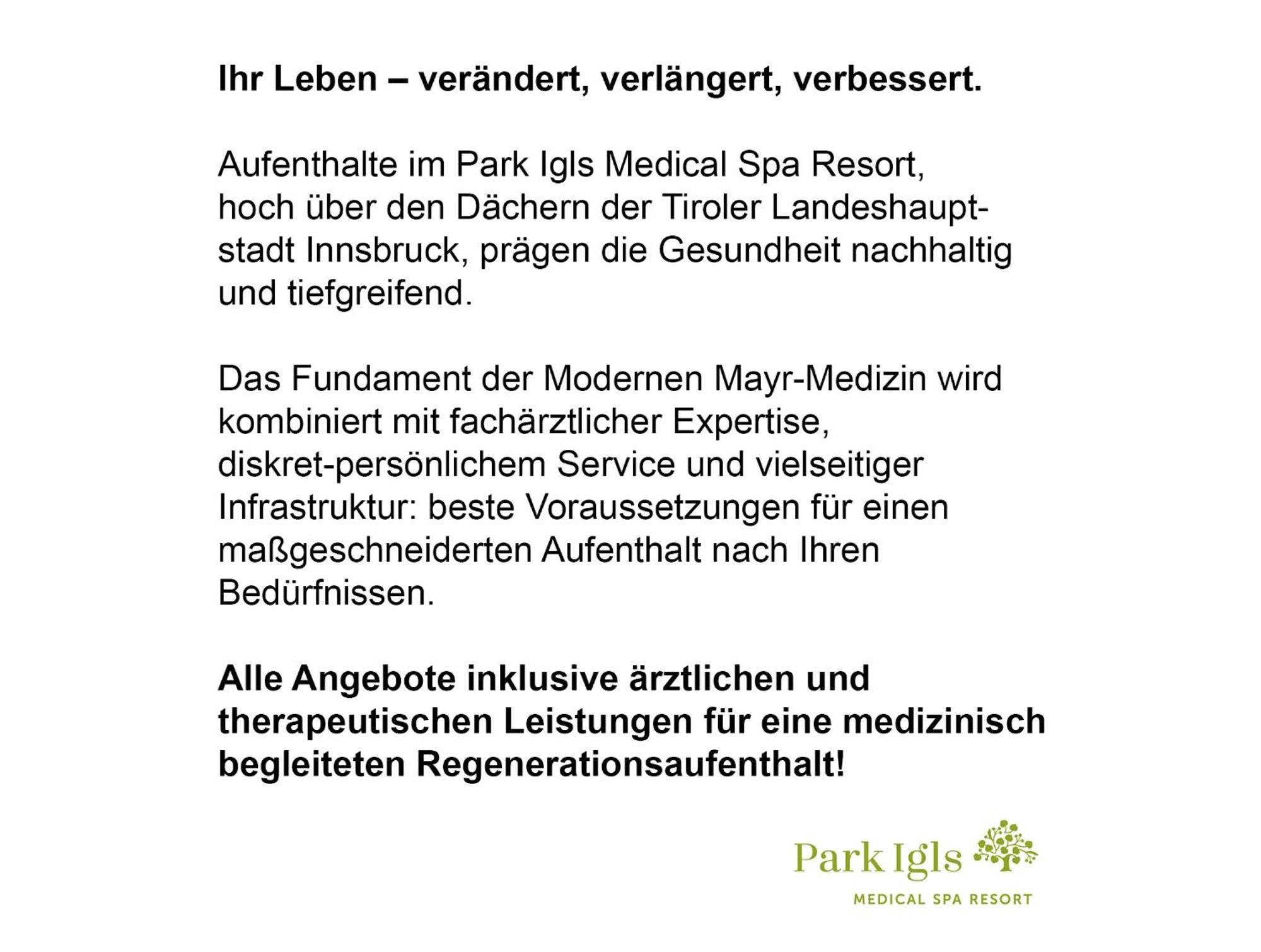 Park Igls - Medical Spa Resort Инсбрук Экстерьер фото